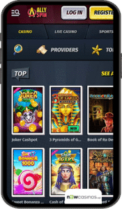 AllySpin Casino Mobile app