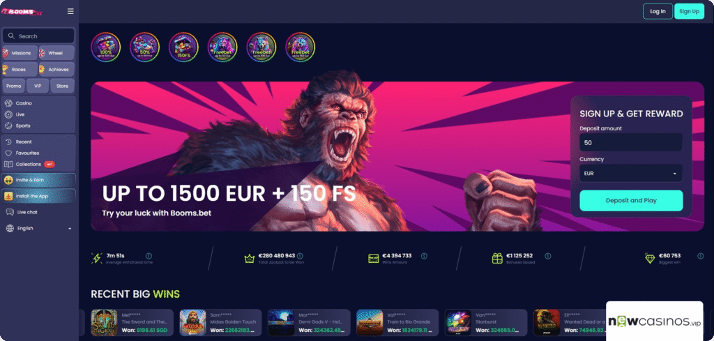 Booms.Bet Casino Review