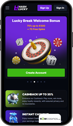HashLucky Casino Mobile
