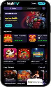 HighFly Bet Casino Mobile app