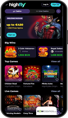 HighFly Bet Casino Mobile app