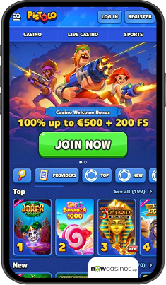 Pistolo Casino Mobile app