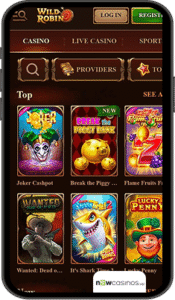 WildRobin Casino Mobile app