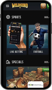 Wildsino Casino Mobile app