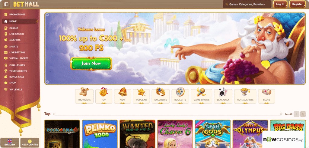 BetHall Casino Review
