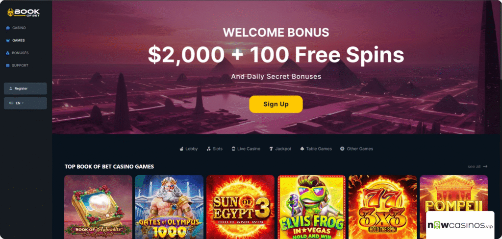 BookOfBet Casino Review