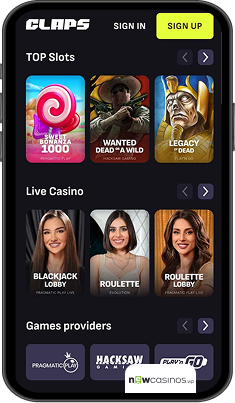 Claps Casino Mobile