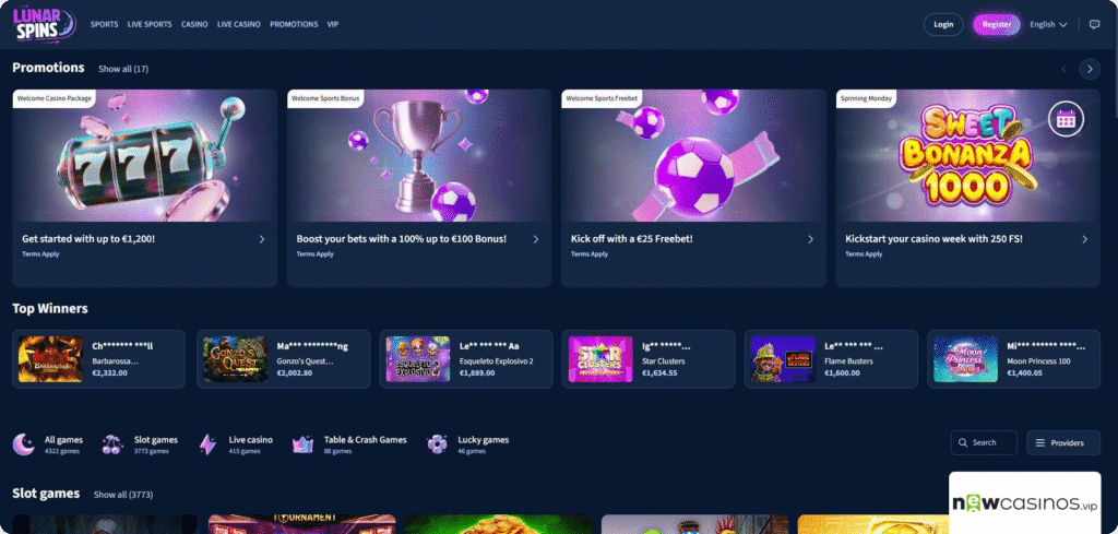 LunarSpins Casino Review