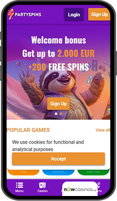 PartySpins Casino Mobile