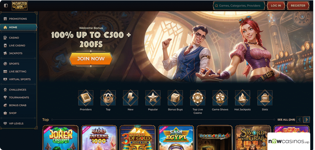 MonsterWin Casino Review