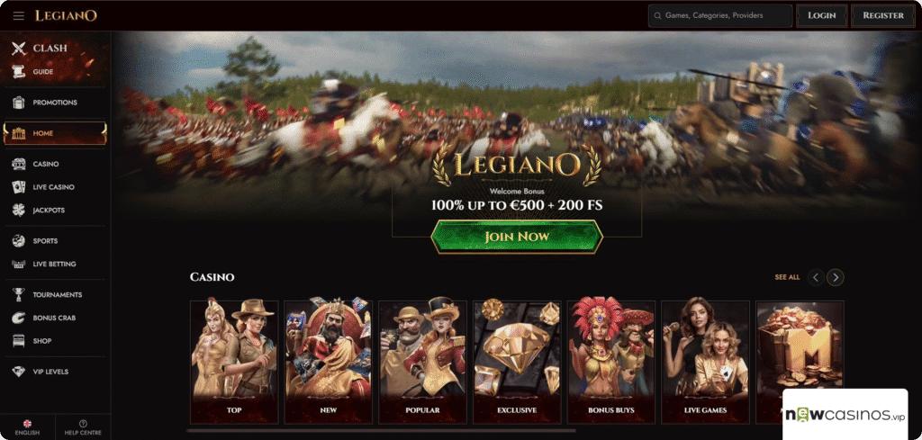 Legiano Casino Review