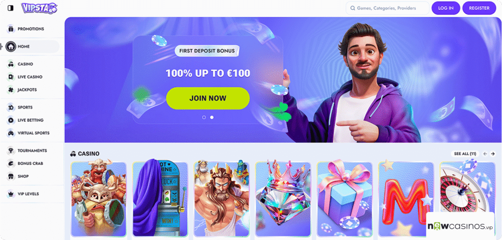 Vipsta Casino Review