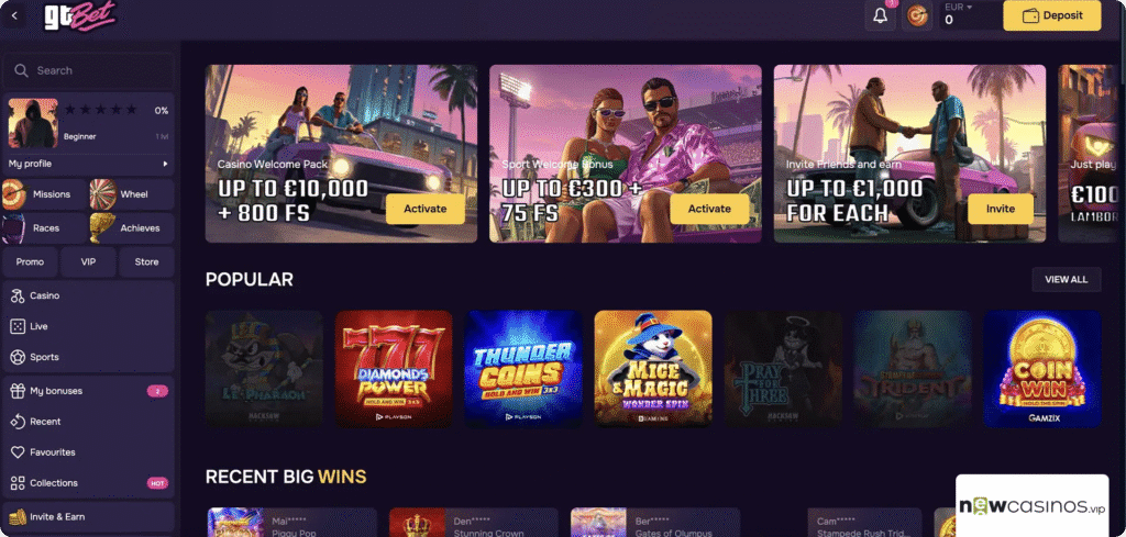 GTBet Casino Review