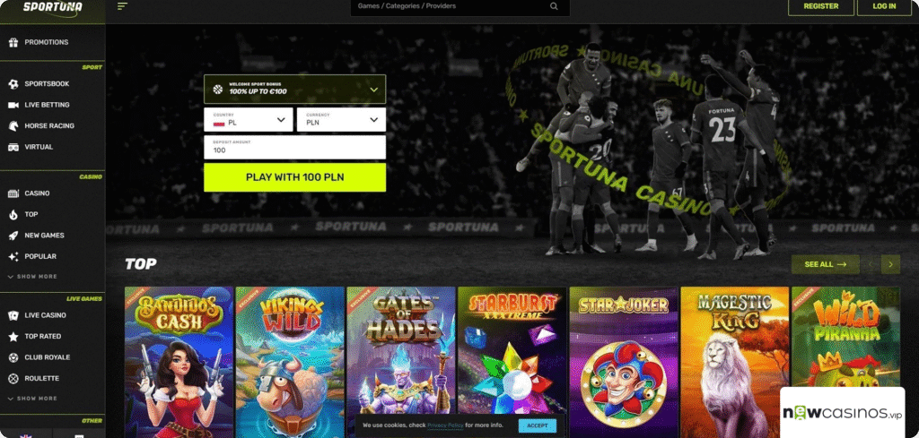 Sportuna Casino Review