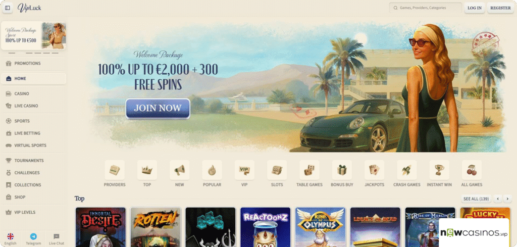 Vipluck Casino Review