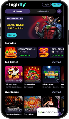 HighFly Bet Casino Mobile app