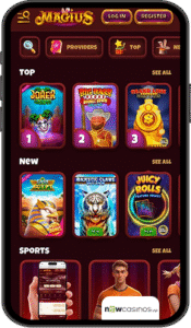 Magius Casino Mobile app
