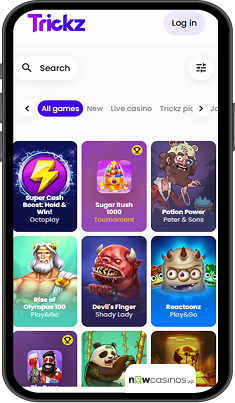 Trickz Casino Mobile app