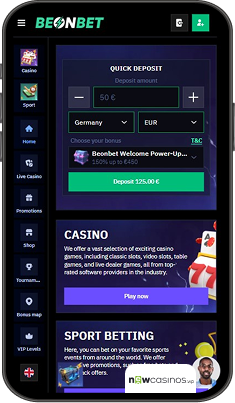 BeOnBet Casino Mobile