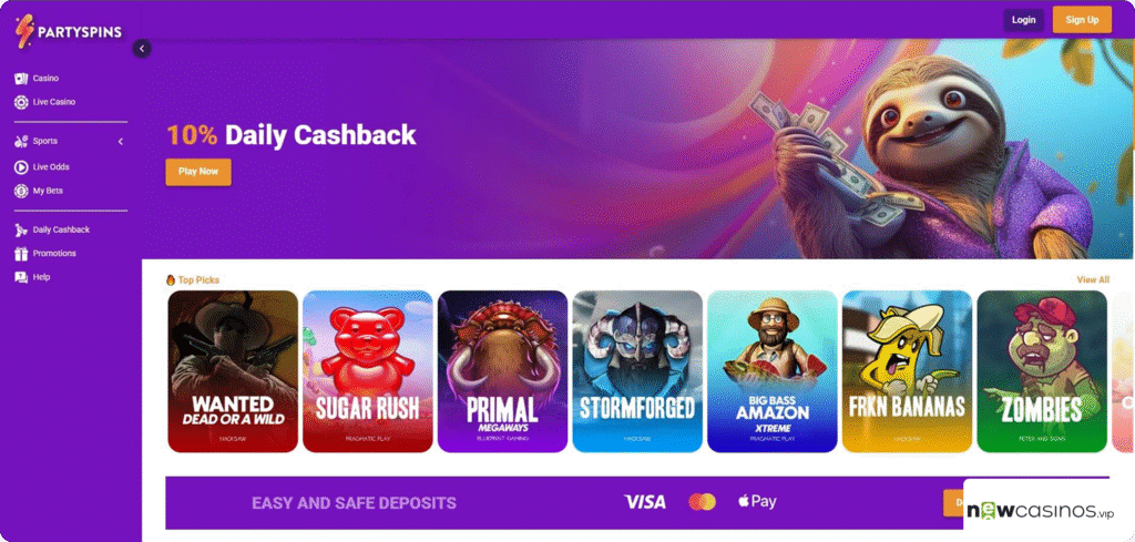 PartySpins Casino Review